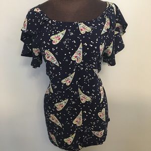 Anthropologie Odille Blustery Bouquet Top